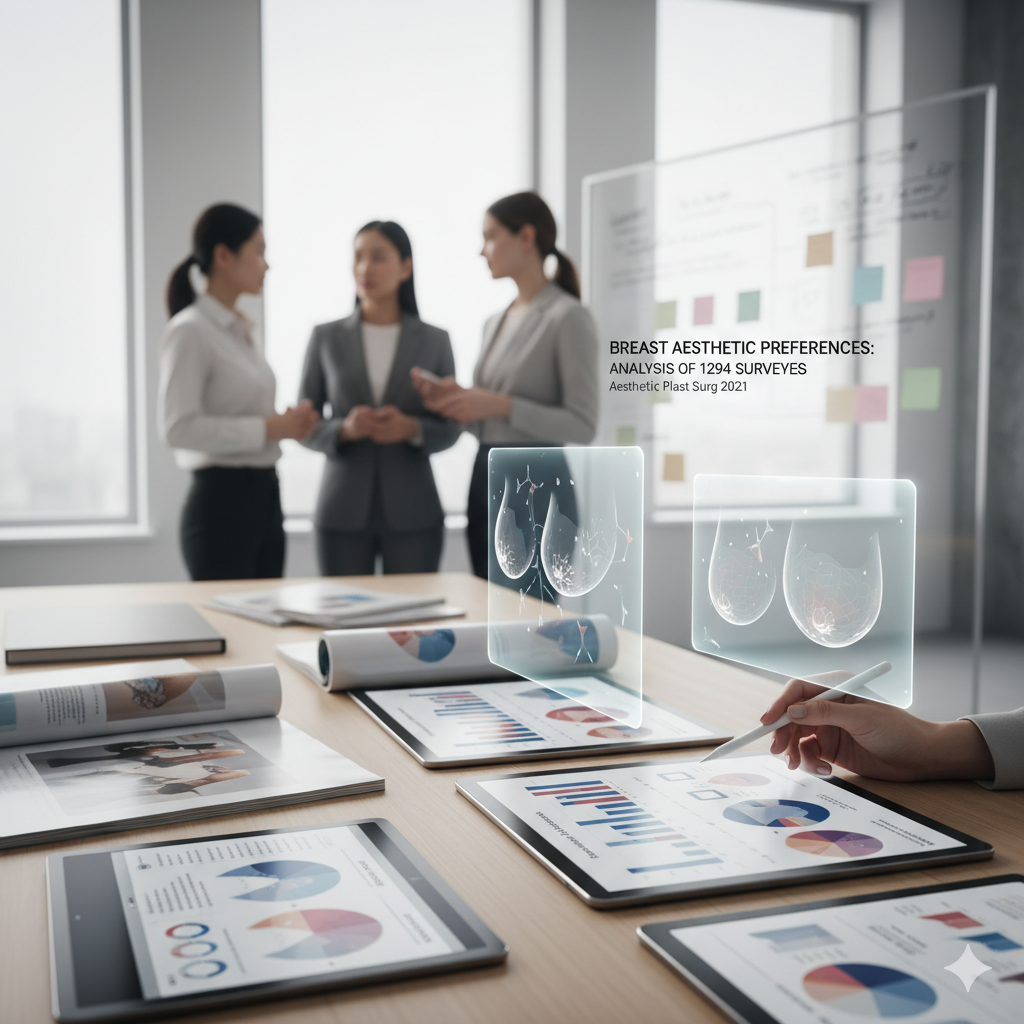 Investigación encuesta sobre preferencias de implantes mamarios