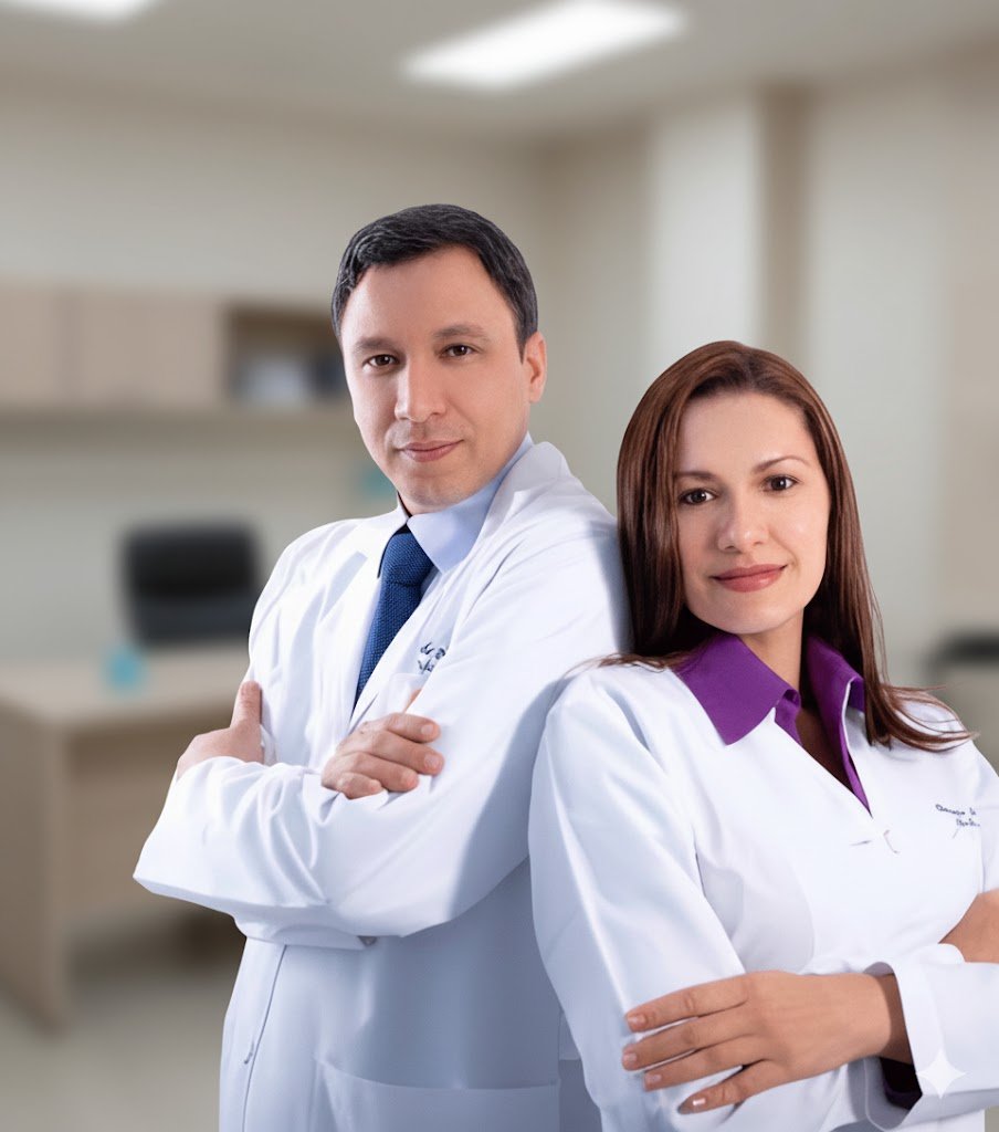 Equipo de cirujanos plásticos en Colombia, doctor Alfredo patrón y doctora Eugenia Mendoza